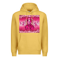 Antique Gold Breast Cancer with boxing gloves Premium Hoodie - NancyCooperArtShop