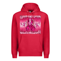 Cardinal Breast Cancer with boxing gloves Premium Hoodie - NancyCooperArtShop