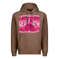 Chestnut Breast Cancer with boxing gloves Premium Hoodie - NancyCooperArtShop