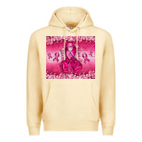 Pina Colada Breast Cancer with boxing gloves Premium Hoodie - NancyCooperArtShop