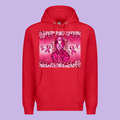 Breast Cancer With Boxing Gloves Premium Hoodie Designed By Nancycooperartshop