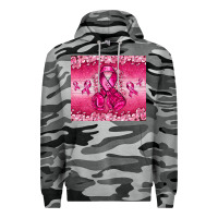 Slate Camo Breast Cancer with boxing gloves Premium Hoodie - NancyCooperArtShop