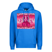 True Royal Breast Cancer with boxing gloves Premium Hoodie - NancyCooperArtShop