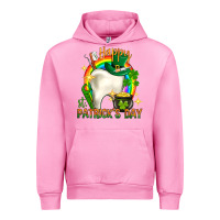 Fuchsia Pink Happy Dentist St. Patrick's Day Urban Hoodie - HowdyJamesFarm