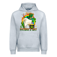 Heather Grey Happy Dentist St. Patrick's Day Urban Hoodie - HowdyJamesFarm