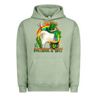 Pigment Oil Green Happy Dentist St. Patrick's Day Urban Hoodie - HowdyJamesFarm
