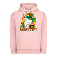 Pigment Salmon Happy Dentist St. Patrick's Day Urban Hoodie - HowdyJamesFarm
