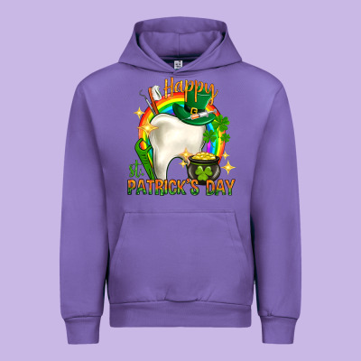 Happy Dentist St. Patrick's Day Urban Hoodie Designed By Howdyjamesfarm