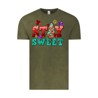 Vintage Olive stay sweet Vintage Tee - AdoDesignShop