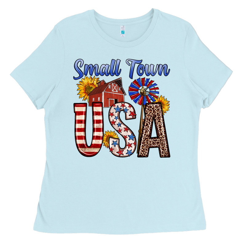 Small Town Usa Ladies Tee by Zillion Design Studio | Teevron