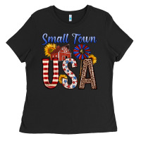 Black small town usa Ladies Tee - Zillion Design Studio