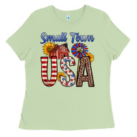 Matcha small town usa Ladies Tee - Zillion Design Studio