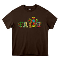 Chocolate Brown christmas cross faith Heavy Core Tee - RanaPortraitStore
