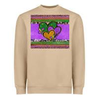 Mushroom mardi gras hearts and fleur de lis Heavyweight Sweatshirt - Jasminsmagicworld