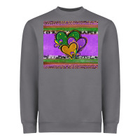 Storm mardi gras hearts and fleur de lis Heavyweight Sweatshirt - Jasminsmagicworld