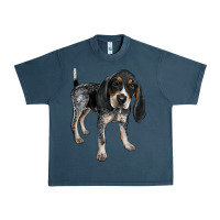 Midnight Navy bluetick coonhound Urban Heavy Tee - LillyAllenDesigns