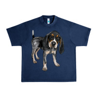 Navy bluetick coonhound Urban Heavy Tee - LillyAllenDesigns