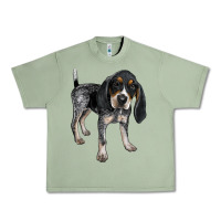 Oil Green bluetick coonhound Urban Heavy Tee - LillyAllenDesigns