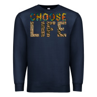 Navy Choose life Premium Sweatshirt - Bettercallsaul