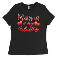 Black mama is my valentine Ladies Tee - RanaPortraitStore