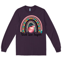 Plum teach love inspire Long Sleeve Tee - JahusDesignShop