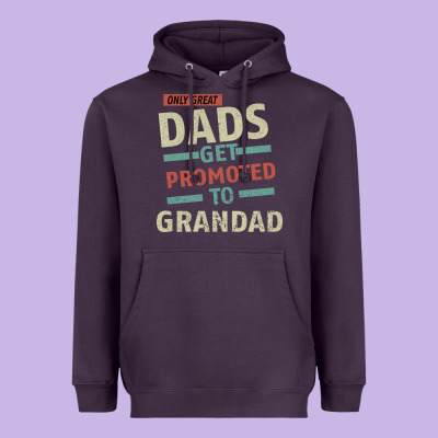 Only Great Dads Get Promoted To Grandad Heavyweight Hoodie Designed By Bettercallsaul