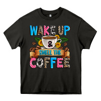 Asphalt wake up and smell the coffee Heavy Core Tee - Zillion Design Studio