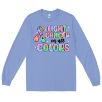 Colony Blue fight cancer in all colors Long Sleeve Tee - MaliasSmallBusiness