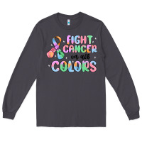 Smoke fight cancer in all colors Long Sleeve Tee - MaliasSmallBusiness