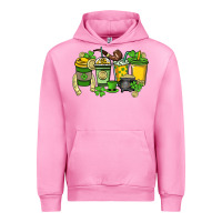 Fuchsia Pink St. Patrick's Day coffee cups Urban Hoodie - HowdyJamesFarm