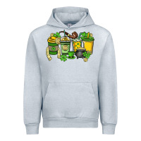 Heather Grey St. Patrick's Day coffee cups Urban Hoodie - HowdyJamesFarm