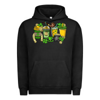 Pigment Black St. Patrick's Day coffee cups Urban Hoodie - HowdyJamesFarm