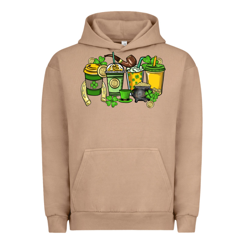 St. Patrick's Day Coffee Cups Urban Hoodie by HowdyJamesFarm | Teevron