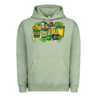 Pigment Oil Green St. Patrick's Day coffee cups Urban Hoodie - HowdyJamesFarm