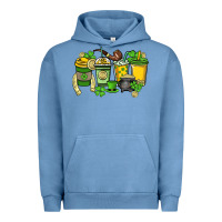 Pigment Pebble Blue St. Patrick's Day coffee cups Urban Hoodie - HowdyJamesFarm