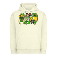 Pigment Pistachio St. Patrick's Day coffee cups Urban Hoodie - HowdyJamesFarm