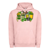 Pigment Salmon St. Patrick's Day coffee cups Urban Hoodie - HowdyJamesFarm