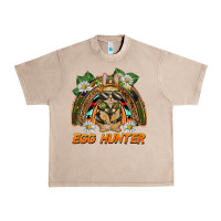 French Oak easter egg hunter  rabbit rainbow Urban Heavy Tee - BarkalooDesign