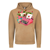 Vintage Camel pink typewriter and letters Vintage Hoodie - AdoDesignShop