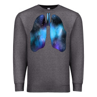 Charcoal Heather white lungs Premium Sweatshirt - Bettercallsaul