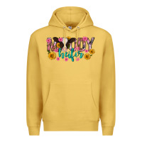 Antique Gold Moody Heifer Mother's Day Premium Hoodie - texasbilliewilder