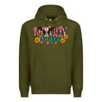 Army Green Moody Heifer Mother's Day Premium Hoodie - texasbilliewilder