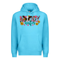 Ocean Blue Moody Heifer Mother's Day Premium Hoodie - texasbilliewilder
