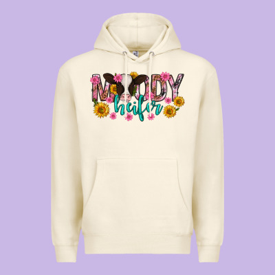 Moody Heifer Mother's Day Premium Hoodie Designed By Texasbilliewilder