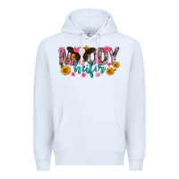 White Moody Heifer Mother's Day Premium Hoodie - texasbilliewilder