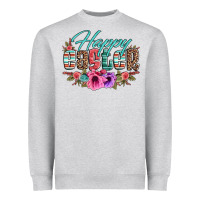 Heather Grey happy easter western floral serape leopard Heavyweight Sweatshirt - Jasminsmagicworld