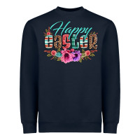 Navy happy easter western floral serape leopard Heavyweight Sweatshirt - Jasminsmagicworld
