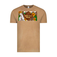 Vintage Camel (preview)baby goats and sunflower and cactus with cowhide license plat Vintage Tee - Artiststas