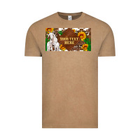 Vintage Coffee (preview)baby goats and sunflower and cactus with cowhide license plat Vintage Tee - Artiststas