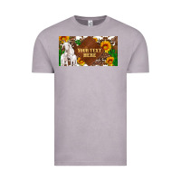 Vintage Zinc (preview)baby goats and sunflower and cactus with cowhide license plat Vintage Tee - Artiststas